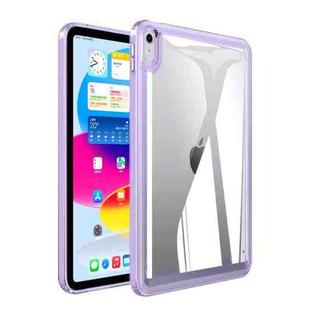 For iPad 10th Gen 10.9 2022 Transparent Acrylic Tablet Case(Light Purple)