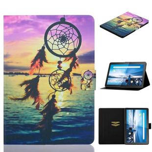 For Lenovo Tab M10 TB-X605F / X505 Coloured Drawing Horizontal Flip Leather Case with Holder & Card Slot(Dreamcatcher)