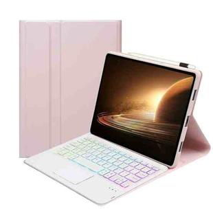 For OPPO Pad 2 11.61 inch 2023 OP13-AS Lambskin Texture Ultra-thin Detachable Backlight Bluetooth Keyboard Leather Case with Touchpad(Pink)