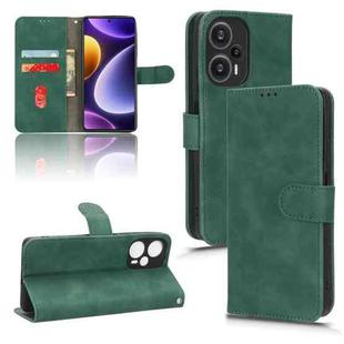 For Xiaomi Redmi Note 12 Turbo Skin Feel Magnetic Flip Leather Phone Case(Green)