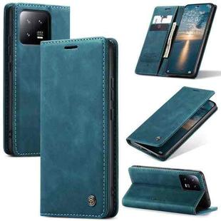 For Xiaomi 13 CaseMe 013 Multifunctional Horizontal Flip Leather Phone Case(Blue)