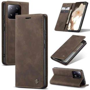For Xiaomi 13 Pro CaseMe 013 Multifunctional Horizontal Flip Leather Phone Case(Coffee)