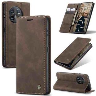For OnePlus 11 CaseMe 013 Multifunctional Horizontal Flip Leather Phone Case(Coffee)