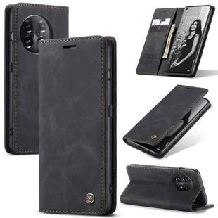 For OnePlus 11 CaseMe 013 Multifunctional Horizontal Flip Leather Phone Case(Black)
