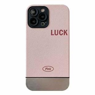 For iPhone 11 Electroplating Stitching PU Leather Phone Case(Pink)