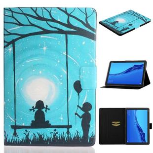 For Huawei MediaPad M5 lite Coloured Drawing Horizontal Flip Leather Case with Holder & Card Slot & Sleep / Wake-up Function(Lovers)