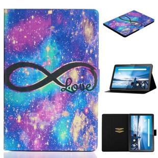 For Lenovo Tab M10 TB-X605F / X505 Coloured Drawing Horizontal Flip Leather Case with Holder & Card Slot(LOVE)