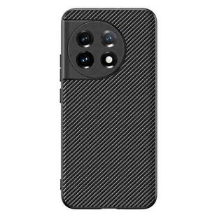 For OnePlus 11 Ultra-thin Carbon Fiber Texture Printing Phone Case(Black)