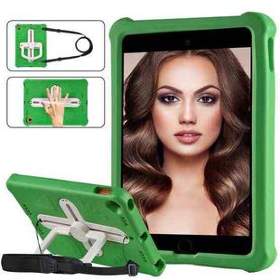 Shield 360 Rotation Handle EVA Shockproof PC Tablet Case For iPad 10.2 2019/2020/2021/Pro 10.5 2017/Air 2019 (Green Beige)