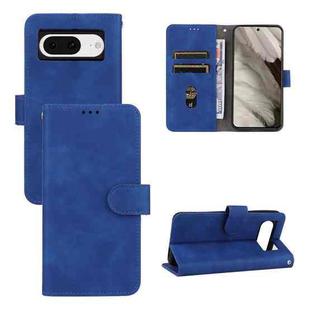 For Google Pixel 8 Skin Feel Magnetic Flip Leather Phone Case(Blue)