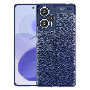 For Xiaomi Redmi Note 12 Turbo Litchi Texture Shockproof TPU Phone Case(Blue)