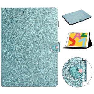 Love Buckle Glitter Horizontal Flip Leather Case For iPad Air / 9.7 2018 / 9.7 2017 (Blue)