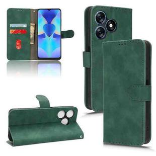 For TECNO Spark 10 Skin Feel Magnetic Flip Leather Phone Case(Green)