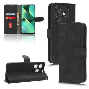 For TECNO Spark 10C Skin Feel Magnetic Flip Leather Phone Case(Black)