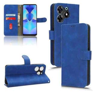 For TECNO Spark 10 Pro Skin Feel Magnetic Flip Leather Phone Case(Blue)