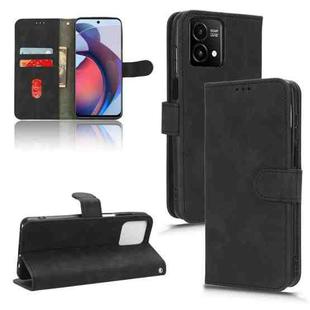 For Motorola Moto G Stylus 5G 2023 Skin Feel Magnetic Flip Leather Phone Case(Black)