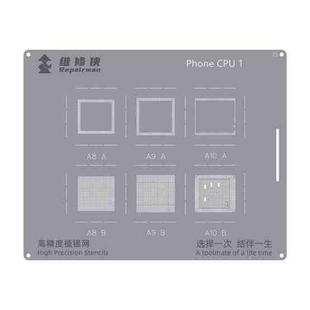 For iPhone CPU 1 Repairman High Precision Stencils CPU BGA iC Reballing Planting Tin Plate