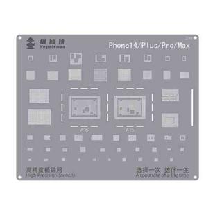 For iPhone 14 Series Repairman High Precision Stencils CPU BGA iC Reballing Planting Tin Plate