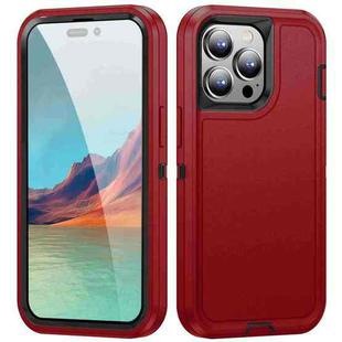 For iPhone 14 Pro Life Waterproof Rugged Phone Case(Red + Black)