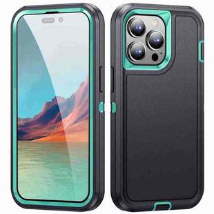 For iPhone 14 Pro Life Waterproof Rugged Phone Case(Dark Blue + Light Blue)