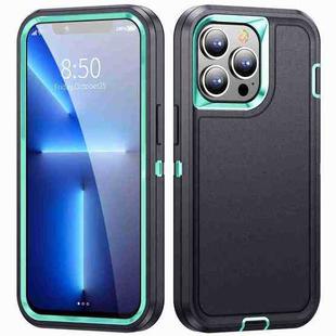 For iPhone 13 Pro Max Life Waterproof Rugged Phone Case(Dark Blue + Light Blue)