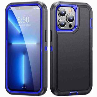 For iPhone 12 / 12 Pro Life Waterproof Rugged Phone Case(Dark Blue + Royal Blue)