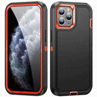 For iPhone 11 Pro Max Life Waterproof Rugged Phone Case(Black + Orange)