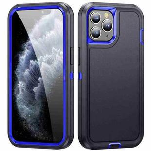 For iPhone 11 Pro Max Life Waterproof Rugged Phone Case(Dark Blue + Royal Blue)