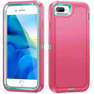 For iPhone 8 Plus / 7 Plus Life Waterproof Rugged Phone Case(Pink + Blue)