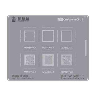 For Qualcomm CPU 2 Repairman High Precision Stencils CPU BGA iC Reballing Planting Tin Plate