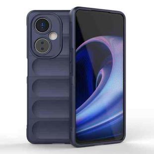 For OnePlus Nord CE 3 Magic Shield TPU + Flannel Phone Case(Dark Blue)
