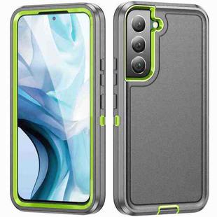 For Samsung Galaxy S23 5G Life Waterproof Rugged Phone Case(Grey + Green)