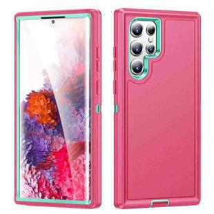 For Samsung Galaxy S23 Ultra 5G Life Waterproof Rugged Phone Case(Pink + Blue)