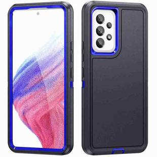 For Samsung Galaxy A53 Life Waterproof Rugged Phone Case(Dark Blue + Royal Blue)