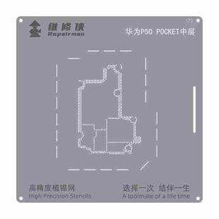 For Huawei P50 Pocket Repairman High Precision Stencils CPU BGA iC Reballing Planting Tin Plate