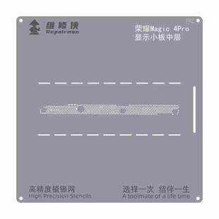 For Honor Magic4 Pro LCD Board Repairman High Precision Stencils CPU BGA iC Reballing Planting Tin Plate