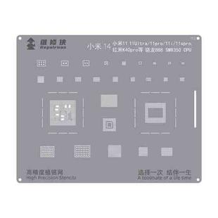 For Xiaomi Series Snapdragon 888 Repairman High Precision Stencils CPU BGA iC Reballing Planting Tin Plate
