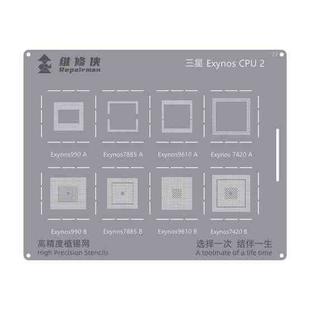 For Samsung Series Exynos CPU 2 Repairman High Precision Stencils CPU BGA iC Reballing Planting Tin Plate
