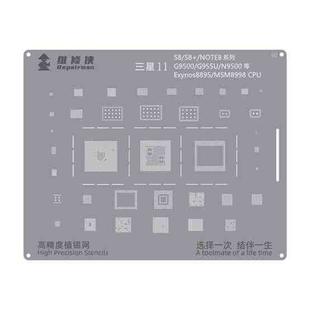 For Samsung Series Exynos 8895 Repairman High Precision Stencils CPU BGA iC Reballing Planting Tin Plate