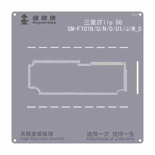 For Samsung Galaxy Z Flip 5G Repairman High Precision Stencils CPU BGA iC Reballing Planting Tin Plate