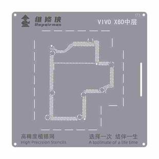 For vivo X60 Repairman High Precision Stencils CPU BGA iC Reballing Planting Tin Plate