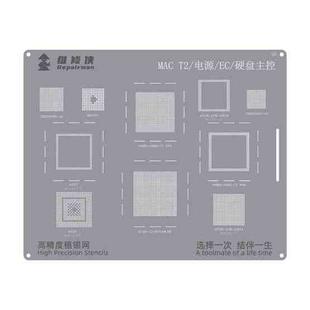 For MacBook Pro T2 / EC Repairman High Precision Stencils CPU BGA iC Reballing Planting Tin Plate