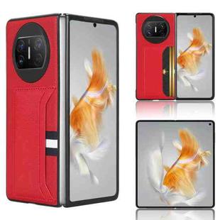 For Huawei Mate X3 Litchi Texture Card Slot Phone Case(Red)