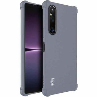 For Sony Xperia 1 V imak Shockproof Airbag TPU Phone Case(Matte Grey)