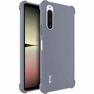 For Sony Xperia 10 V imak Shockproof Airbag TPU Phone Case(Matte Grey)