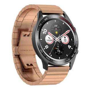 For Honor Watch GS 3i One Bead Steel Watch Band(Rose Gold)