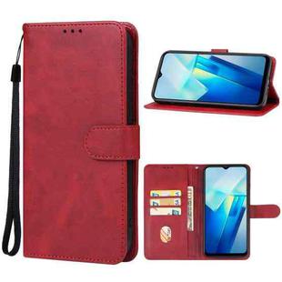 For vivo T2x India Leather Phone Case(Red)