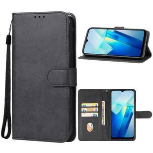 For vivo T2x India Leather Phone Case(Black)