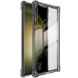 For Samsung Galaxy S23 Ultra 5G imak Shockproof Airbag TPU Phone Case(Transparent Black)