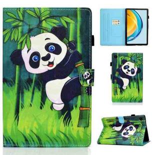 For Huawei Matepad SE 10.4 2022 Colored Drawing Stitching Flip Leather Tablet Case(Panda)